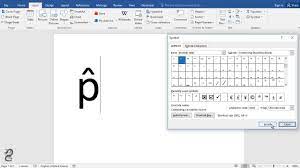 How To Type P Hat In Word Youtube