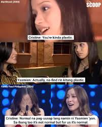 Nagpaliwanag ang aktres na si Cristine Reyes sa viral na throwback moment  nila ni Yasmien Kurdi sa 'StarStruck' Season 1 kung saan tinawag nilang  'plastic' ang isa't isa. "Normal na pag-uusap lang