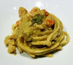 Nel frattempo cuocete la pasta in acqua salata. Pasta Con Pesto Di Pistacchio Mandorle E Gamberetti Sicil Food