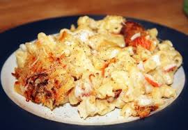 Made into vegan hamburger helper, your recipe with cauliflower/mushroom meat. Imitation Crab Macaroni And Cheese The Perfect Mac And Cheese Combination For Summer Imitation Crab Meat Crab Mac And Cheese Imitation Crab Recipes