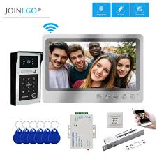 Ears on the screen automatically. 9 Inch Wifi Video Door Phone Intercom System Rfid Fingerprint Code Keypad Doorbell 120 Degree Angle Remote Unlock Monitor Mega Sale B8777 Goteborgsaventyrscenter