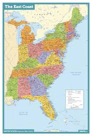 East Coast Usa Wall Map Maps Com Com