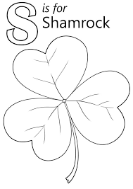View and print full size. Shamrock Letter S Coloring Page Free Printable Coloring Pages For Kids