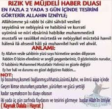 Rizik Ve Mujdeli Haber Duasi Dualar Ozlu Sozler Duanin Gucu