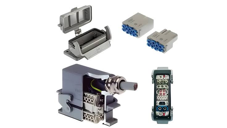 Harting Han modular industrial connectors, AI generated