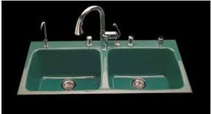 hole drop in kitchen cast iron sink 43