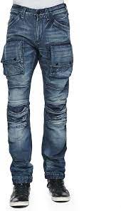 Prps Utility Cargo Biker Denim Jeans Blue Online Mens Clothing Biker Denim Biker Denim Jeans
