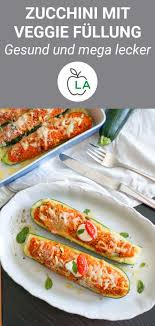 Vegetarisch Gefullte Zucchini Mit Mediterranem Cous Cous Fitness Rezept Vegetarische Rezepte Rezepte Lebensmittel Essen