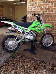 kawasaki 110 on yosh exhaust pit bike 125cc dirt bike mx bikes