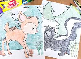 Download and print out these cute woodland animal colouring pages. Free Printable Woodland Animal Coloring Pages For Kids