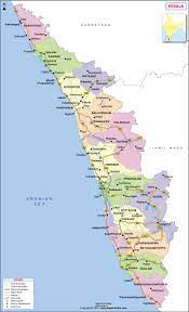 Kerala is termed as the city of god as it is famous for its natural beauty and is very popular for its beaches. Kerala Map Map Of Kerala State Districts Information And Facts