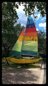 There is a little bit of softness on the sides of the hulls but the tops are very solid. Hobie Cat 16 1979 Austin Texas Sailboat For Sale From Sailing Texas