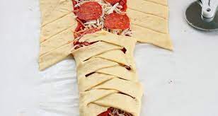 Pepperoni Pizza Braid Recipe Pepperoni Pizza Braid Pizza Braid Pizza Twists