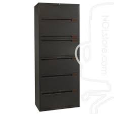 Wood handles top storage flips up and slides in 4 filing drawers files front to back sliding file bar files letter and legal sized paper lock color: Allsteel Essentials 6 Drawer Gray Used Lateral File 30 Inch National Office Interiors And Liquidators Lateral File Filing Cabinet Lateral File Cabinet