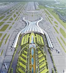 Maes awyr rhyngwladol guangzhou baiyun (cy); ç™½äº'æœºåœºt3èˆªç«™æ¥¼é¦–éœ²é›å½¢ ä¸€ä¸ªæœ‰ç€å°è›®è…°çš„ H å¹¿å·žæ—¥æŠ¥å¤§æ´‹ç½'