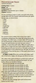 Uncontrolled Chaos A Chaotic Self Destructive 1st Level Sorcerer Spell That Dramatically Increases In Intensity When Upcast Dndhomebrew