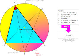 Geometry Problem 947 Triangle Circle Circumcircle Angle Bisector Chord Arc Parallel Math Teacher Master Degree Sch Geometry Problems Math Online Math