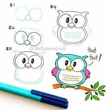 Animated Bird With Big Eyes Pin By Deanna Toddy On Adim Adim Cizimler Doodles Doodle Drawings Drawings