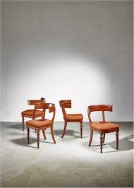 A light, elegant chair developed by the ancient greeks. Set Of Four Danish Klismos Chairs Late 19th Century