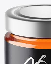 Download Glass Jar W Honey Mockup In Jar Mockups On Yellow Images Object Mockups PSD Mockup Templates