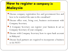 What are documents needed to register a malaysia company? How To Register A Company In Malaysia