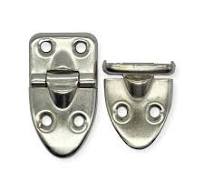 Teardrop Decorative Hinge With Stop Nickel Plated