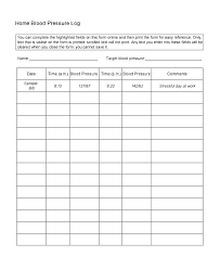 blood pressure log template thepostcode co