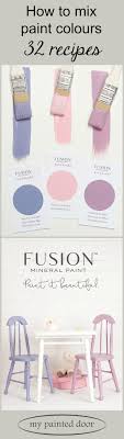 32 Recipes For Mixing Custom Colours Using Fusion Mineral