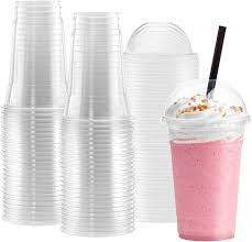 Kitcheniva Disposable Clear Plastic Cups With Flat Lids 16 Oz Set Of 200,  200 Pcs - Kroger