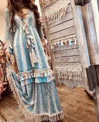 Classic Boho Chic Dress Boho Dresses Long Boho Chic Dress Boho Outfits