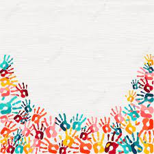 Human Hand Print Color Background Colorful Children Paint Handprints Illustration For Social Community Education Or Teamwork Concept Vector Aff Colorfu