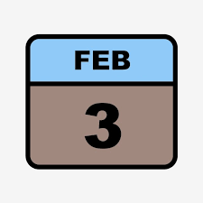 3 3rd February Feb Calendar Date Appointment Reminder Meeting Organizer Event Planner Month Day Monthly Sche In 2020 Calendar Vector Calendar Icon Banner Background Hd
