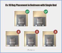 Anchor your bedroom with an area rug (image source) use an area rug to anchor your bedroom, this gives the space a sense of balance and order. How To Place A Rug In A Bedroom Correctly Roomdsign Com