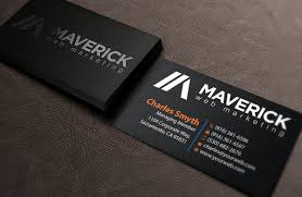 Business cards, in all sizes, shapes and colors, are everywhere. 111 Bold Business Card Designs Marketing Business Card Design Project For Maverick Web Video Page 3