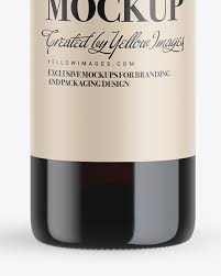 Download Green Glass Red Wine Bottle Mockup In Bottle Mockups On Yellow Images Object Mockups PSD Mockup Templates
