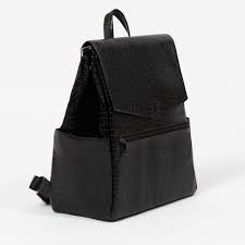 Ebony Croc Classic Diaper Bag Freshly Picked