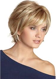 Amazon.com : Fencca Short Blonde Pixie Wig with Bangs Pixie Cut Blonde Wigs  for White Women Layered Natural Synthetic Short Hair Wigs for Daily Party  Use : Beauty & Personal Care