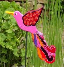 Gartenstecker Vogel Lila Pink Gartendeko Bunt Von Kimama Design Auf Dawanda Com Figuren Pinterest Wood Crafts Yard Ornaments Und Wood Animal