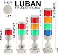 Led Signal Tower Stack Lights, Industrial Signal Warning Column Tower Lamp  Andon Lights with Rotatable Base, Steady Flashing Light Switchable,12V 24V  ...
