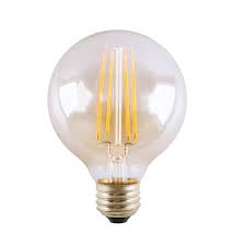 Halco Lighting Technologies 100 Watt Equivalent 7 Watt G25 Dimmable Led Clear Filament Globe Antique Vintage Light Vintage Light Bulbs Light Bulb Dimmable Led