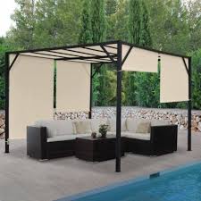 Pergola Baia Pavillon De Jardin 6cm Acier Chassis Toit Ouvrant 3x3m 4x3m 4x4m Ebay Pavillon De Jardin Pergola Idees De Patio
