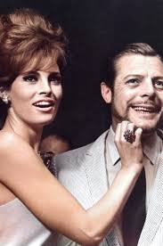 Marcello Mastroianni and Raquel Welch