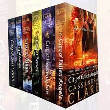 Mortal, instruments, city, of bones, of ashes, fallen angels, glass, heavenly fire, lost souls. Mortal Instruments Series Collection 6 Books Set By Cassandra Clare City Of Bones City Of Ashes City Glass City Of Lost Soul City Of Fallen Angels City Of Heavenly Fire Cassandra Clare