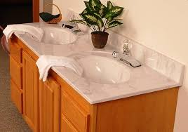 Cultured marble countertops do contain marble dust, but they're not natural stone; Vanity Tops Vanity Cabinets Usa Cultured Marble
