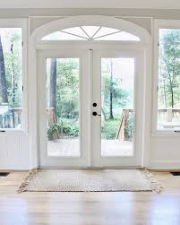Arched Transom Window Over French Doors Frenchdoors Transom Windows French Cottage Modern Farmhouse Interiors