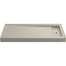 Kohler Bellwether Sandbar Cast Iron Shower Base 34 5 In W X 62 44 In L With Right Drain Lowes Com Shower Base Shower Surround Shower Wall Kits