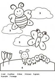 Spring color by number from color by number worksheets category. Spring Worksheet For Kids Crafts And Worksheets For Preschool Toddl Preschool Coloring Pages Coloring Worksheets For Kindergarten Kindergarten Coloring Pages