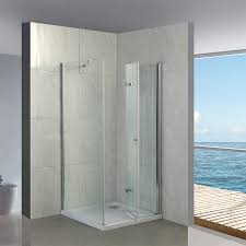 A fixed glass panel separates this shower from the rest of the small bathroom. 900x900x1900mm Shower Enclosure Ideas Ebath Bathroom Products