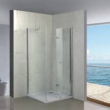 H square sliding frameless corner shower enclosure in stainless this 36 in. 900x900x1900mm Shower Enclosure Ideas Ebath Bathroom Products