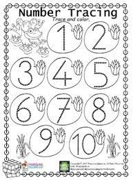 I included dotted and greyed out numbers for children to trace, so you have different options. Trace 1 10 Worksheet Teachers Pay Teachers